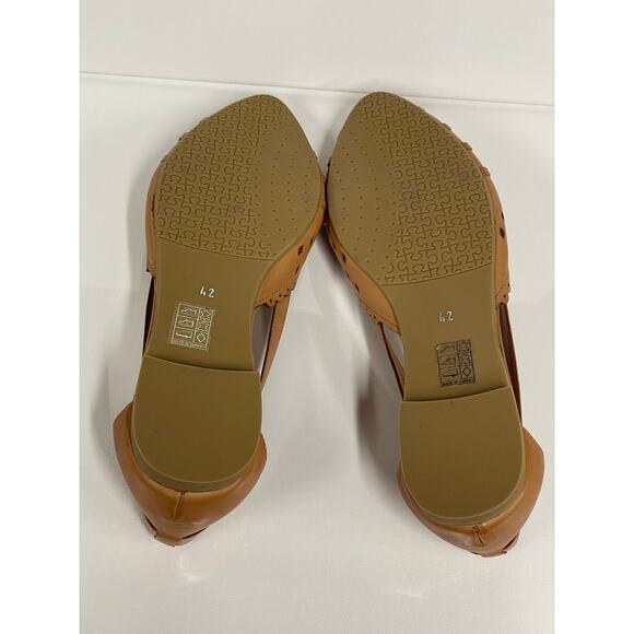 Spring Step Eslora Flat Womens Shoes Sz EU 42 10.5-11 Genuine Leather Camel Tan - Picture 4 of 9